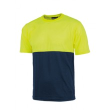 T-shirt Bicolore Alta Visibilità Manica Corta - Workteam 